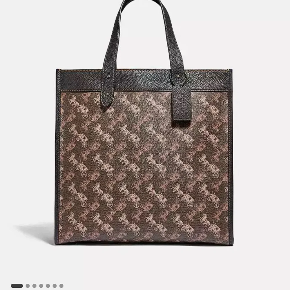 Coach Field Tote With Horse And Carriage Print